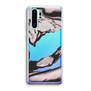 Roze stroom: Huawei P30 Pro Transparant Hoesje
