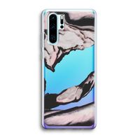 Roze stroom: Huawei P30 Pro Transparant Hoesje