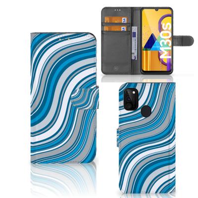 Samsung Galaxy M21 | M30s | Telefoon Hoesje | Waves Blue