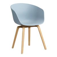 HAY About a Chair AAC22 Stoel - Laquered Oak - Slate Blue