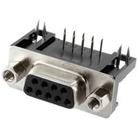 Connfly DS1037-01-09FNAKT74 D-sub female connector Aantal polen: 9 Soldeerpennen 1 stuk(s) Tray