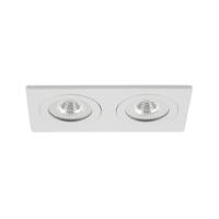 LED-inbouwspot Sienna dubbel wit 2700K 10W