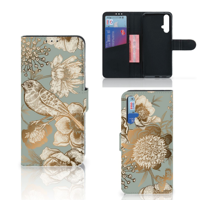 Hoesje voor Honor 20 Vintage Bird Flowers