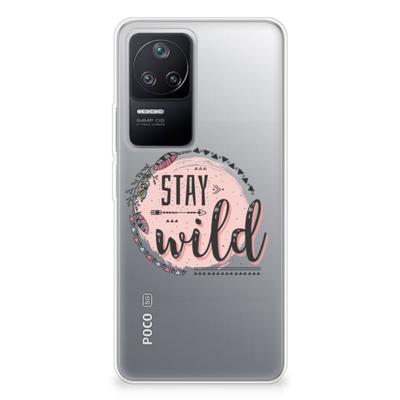 Xiaomi Poco F4 Telefoonhoesje met Naam Boho Stay Wild Xiaomi Poco F4 Telefoonhoesje met Naam Boho Stay Wild