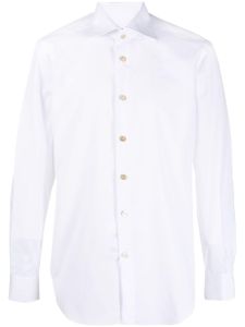 Kiton chemise en coton à manches longues - Blanc