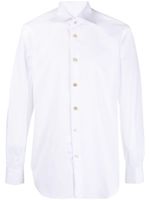 Kiton chemise en coton à manches longues - Blanc - thumbnail