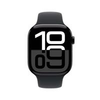 Apple Watch Series 10 GPS 46mm Aluminium Case met Sport Band - M/L Smartwatch Zwart