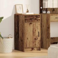 Dressoir met lade Oud hout 40 x 40,5 x 75 cm Bewerkt hout
