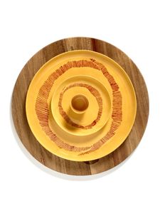 SERAX - Feast by Ottolenghi - Bord XS 16x16cm Sunny Yellow Swirl-