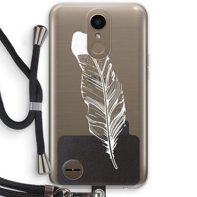 Pluim: LG K10 (2017) Transparant Hoesje met koord