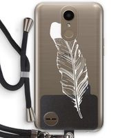 Pluim: LG K10 (2017) Transparant Hoesje met koord