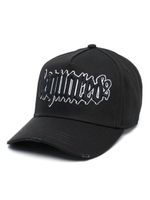 DSQUARED2 logo-embroidered cotton cap - Noir