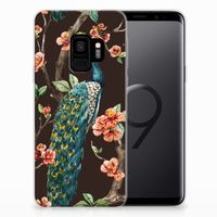 Samsung Galaxy S9 TPU Hoesje Pauw met Bloemen - thumbnail