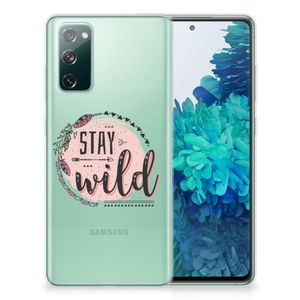 Samsung Galaxy S20 FE Telefoonhoesje met Naam Boho Stay Wild