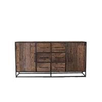 Giga Meubel - Dressoir Donkerbruin - 180x40x90cm - Gerecycled Hout