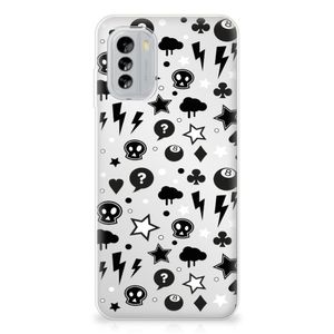 Silicone Back Case Nokia G60 Silver Punk