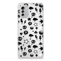 Silicone Back Case Nokia G60 Silver Punk - thumbnail