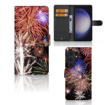 Samsung Galaxy S24 Ultra | Wallet Case | met Pasjes | Vuurwerk
