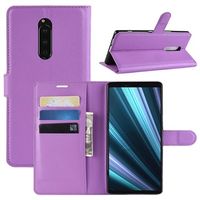 Sony Xperia 1 Wallet Case met Standaardfunctie - Paars