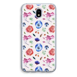 Bloemetjes: Samsung Galaxy J5 (2017) Transparant Hoesje