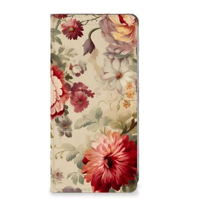 Smart Cover voor Samsung Galaxy S24FE Bloemen
