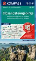 Wandelkaart 761 Elbsandsteingebirge | Kompass