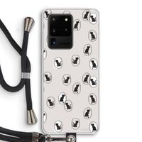 Miauw: Samsung Galaxy S20 Ultra Transparant Hoesje met koord