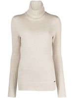 Kiton roll-neck cashmere jumper - Marron