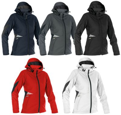 dassy softshell vest gravity women rood/zwart 2xl