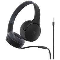 Belkin SoundForm Mini On Ear headset Kabel Zwart Volumebegrenzing