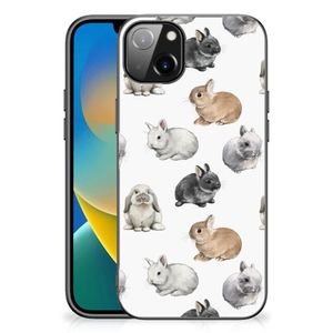 Dierenprint Telefoonhoesje voor iPhone 14 Plus Konijntjes