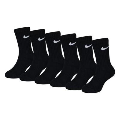 Nike Dri-Fit Performance Basics Crew Sokken 6-Pack Kleuters Zwart Wit