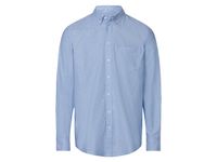 Heren casual shirt (M (39/40), Blauw)