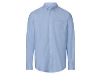 Heren casual shirt (M (39/40), Blauw) - thumbnail