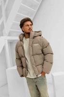 Equalité Societé 2 in 1 Puffer Winterjas Heren Lichtbruin - Maat M - Kleur: Lichtbruin | Soccerfanshop