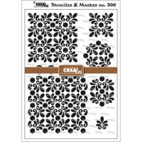 Crealies • stencilzz & maskzz nr.306 amber partial design