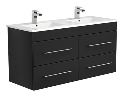 Saniclear Umbriel Badkamermeubel 120 zwart Saniclear Umbriel Badkamermeubel 120 zwart