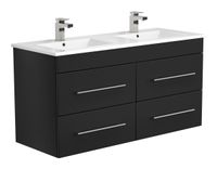 Saniclear Umbriel Badkamermeubel 120 zwart - thumbnail