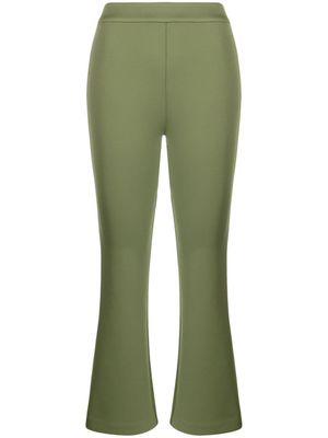 Cynthia Rowley pantalon évasé à coupe courte - Vert