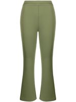 Cynthia Rowley pantalon évasé à coupe courte - Vert - thumbnail