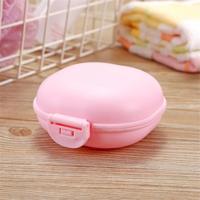 3 stuks badkamer schotel plaat geval Home douche reizen wandelen houder container Soap Box (roze)