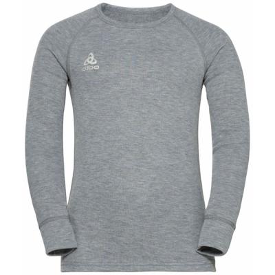 Odlo Bl Top Crew Neck LS Thermoshirt Kinderen Grey Melange 140