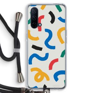 Illustratieve pop 2: OnePlus Nord CE 5G Transparant Hoesje met koord
