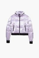 Metallic gewatteerde jas - RED - XS