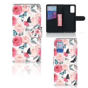 Samsung Galaxy A32 4G Hoesje Butterfly Roses