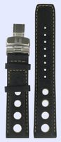 Horlogeband Tissot T600013244 Leder Zwart 20mm