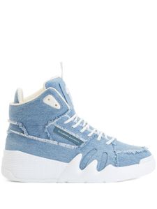 Giuseppe Zanotti baskets montantes en jean - Bleu