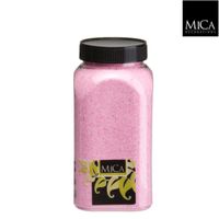 Zand roze fles 1 kilogram - Mica Decorations