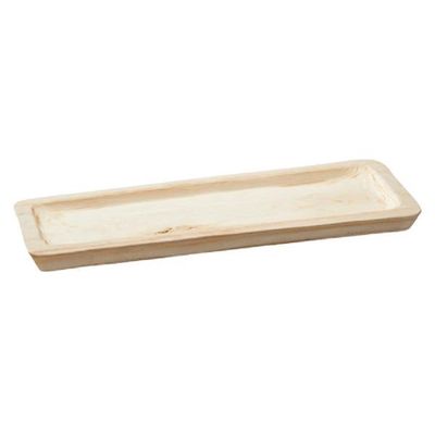 Rechthoekig kaarsenbord/kaarsenplateau hout 50 x 3 x 17 cm