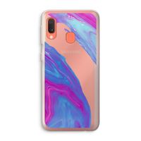 Zweverige regenboog: Samsung Galaxy A20e Transparant Hoesje